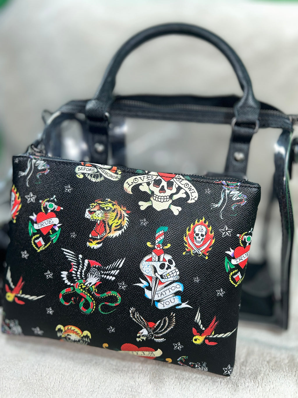 Ed Hardy Handbag & Pouch