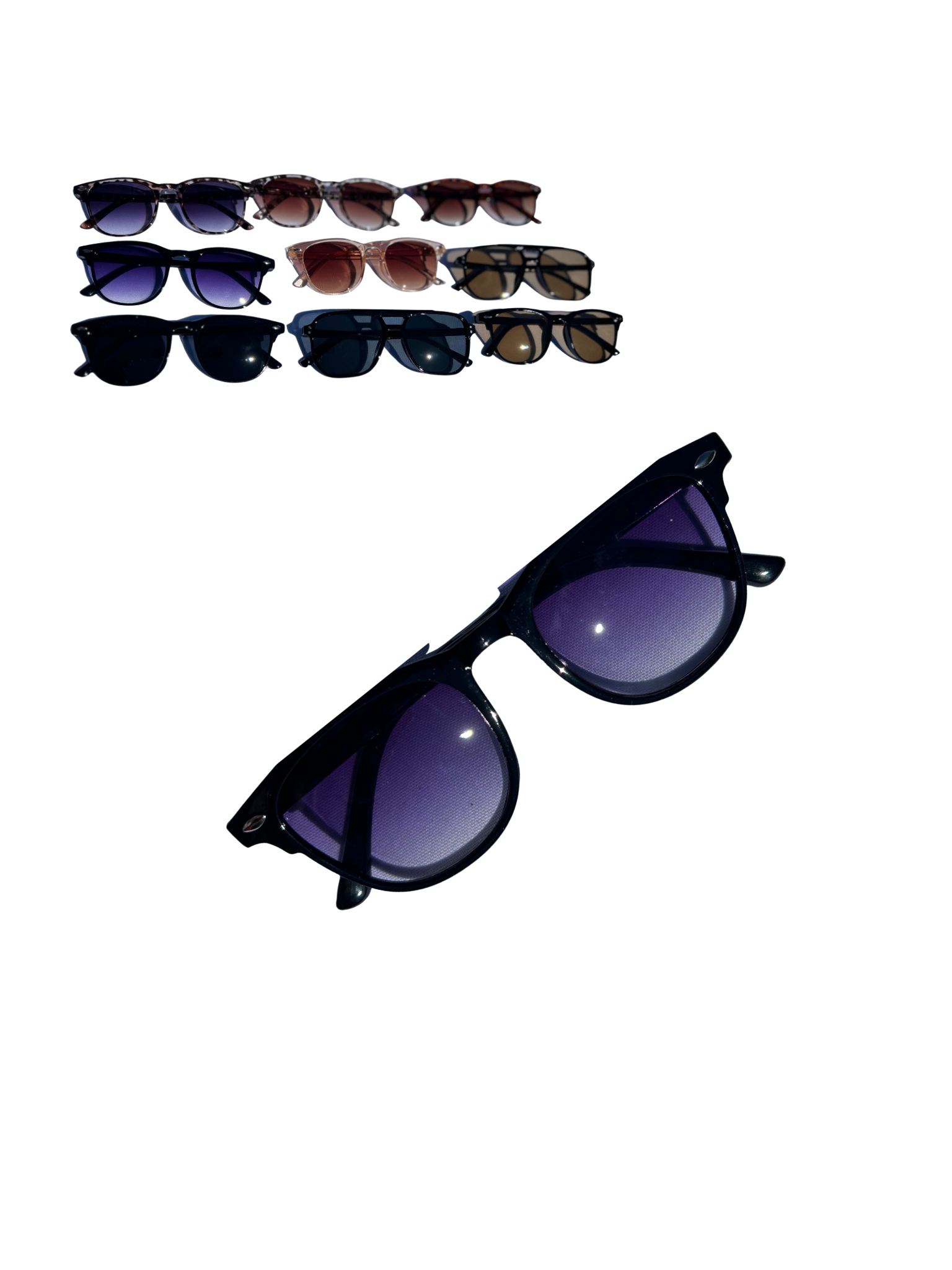 Black Frame Purple Tint